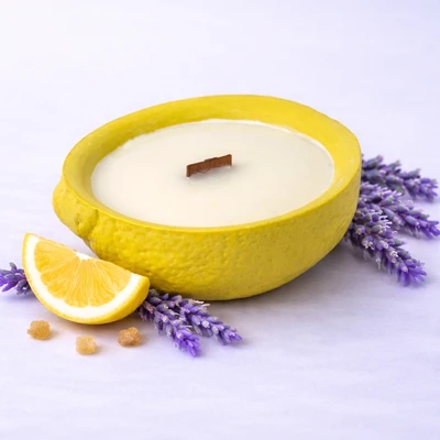 Ароматична свічка Свічка Лимон варіант 1 - купити у Vimera