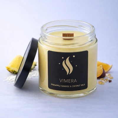 Ароматична свічка Pineapple Sunrise & Coconut Milk варіант 1 - купити у Vimera