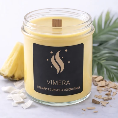 Ароматична свічка Pineapple Sunrise & Coconut Milk варіант 2 - купити у Vimera
