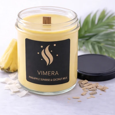 Ароматична свічка Pineapple Sunrise & Coconut Milk варіант 1 - купити у Vimera