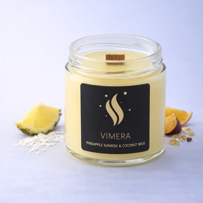 Ароматична свічка Pineapple Sunrise & Coconut Milk варіант 2 - купити у Vimera
